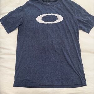 Oakley Heathered Navy Tee with White Logo